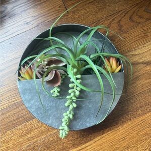 Hobby Lobby - Metal Wall Planter with Succulents